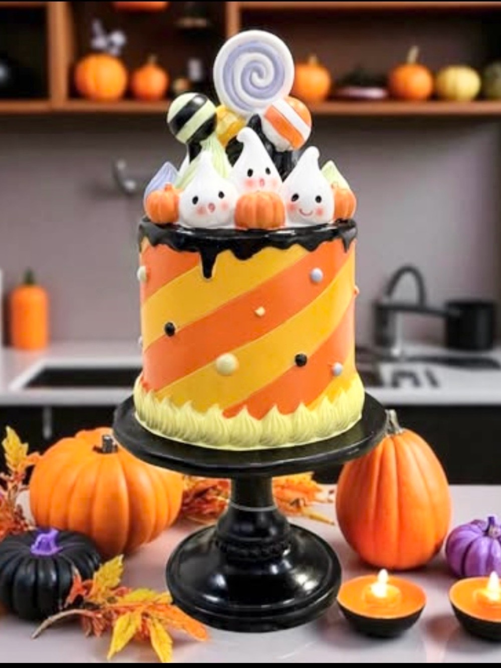 NWT Adorable Sweet Treats Halloween Faux Cake!

An adorable mix of ghosts,